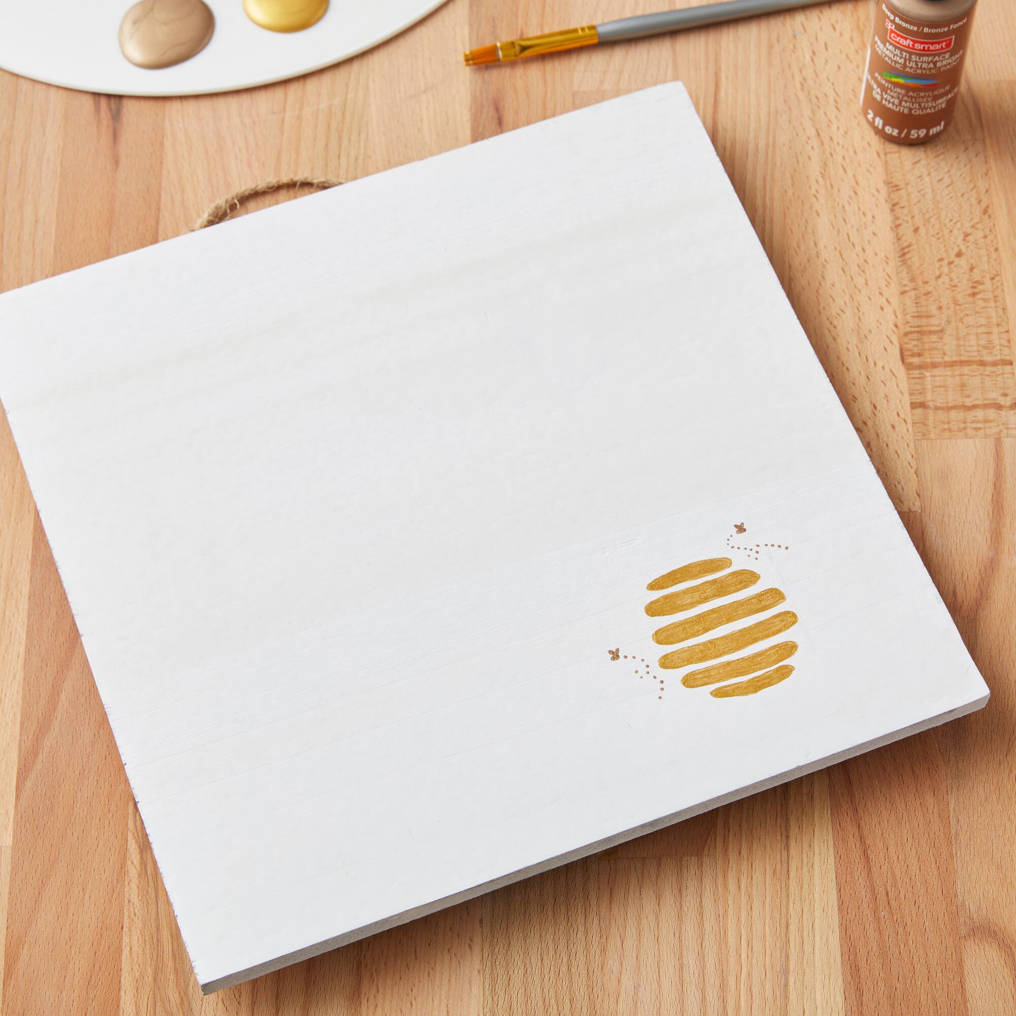 10" x 10" Whitewashed Wood Square Plaques by Make Market®, 2ct.